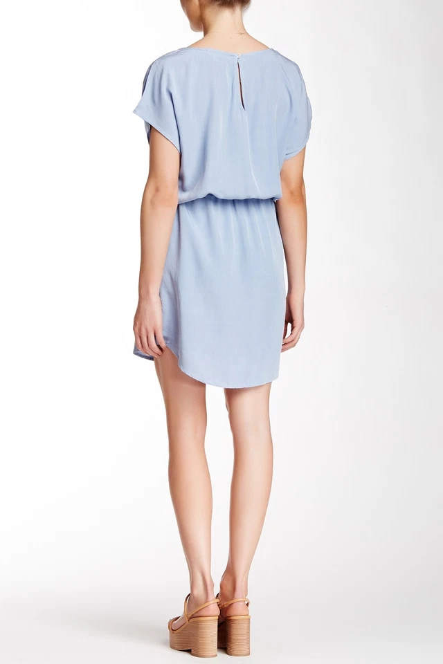 Vestido para mujer Splendid 164913 cuello barco manga corta rayón glicinia talla grande Foto 3 de 3