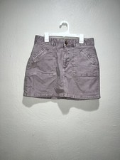 American Eagle Purple Taupe Hi Rise A-Line Corduroy Skirt Women Size 4 Regular