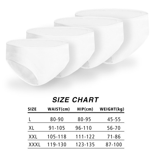 8pcs Elastic Breathable Cotton Underwear Disposable for Woman Travel-XL,XXL,XXXL - Picture 5 of 10