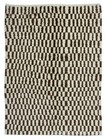 Modern Hand Knotted Turkish Checkered Tulu Rug in Brown & Beige. All Wool
