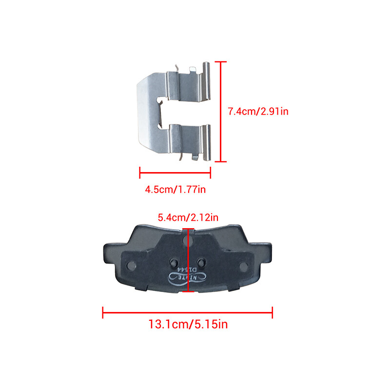 Front Rear Ceramic Brake Pads For 2013 - 2016 Hyundai Veloster Hyundai Elantra