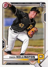 2021 Bowman Draft #BD-120 OWEN KELLINGTON Pittsburgh Pirates 1st Bowman