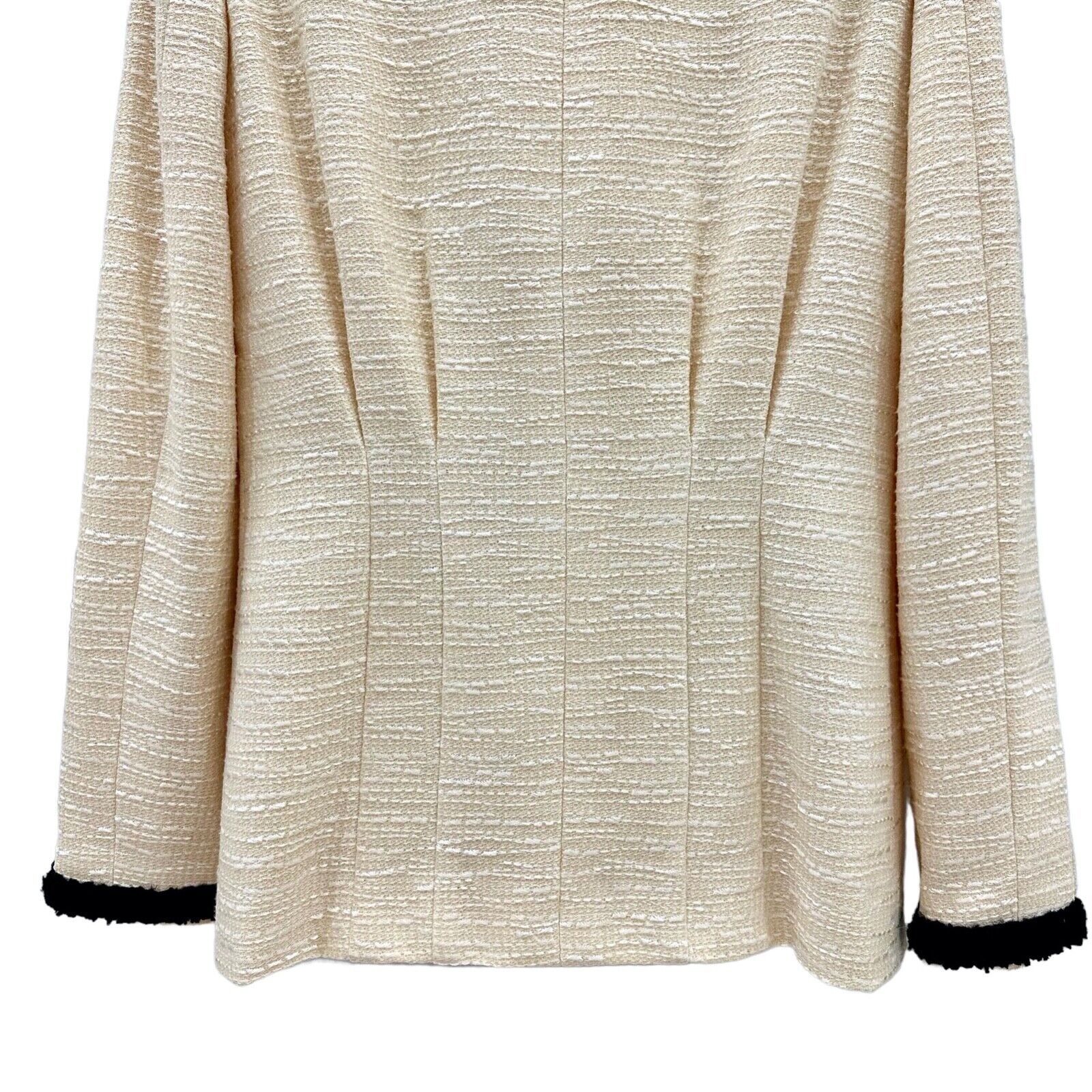 Chanel Ivory and Black Tweed Jacket - BOUTIQUE PURCHASE PRICE –  PauméLosAngeles