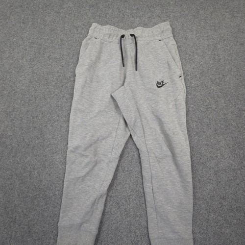 Nike Track Pants Kids XSMALL Grey Tech Fleece Activewear Jogger Swoosh Size XS - Picture 4 of 13