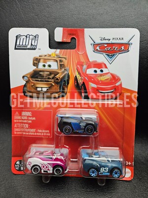 DISNEY PIXAR CARS MINI RACERS FLIP DOVER NICK SHIFT STORM 3 PACK FREE ...