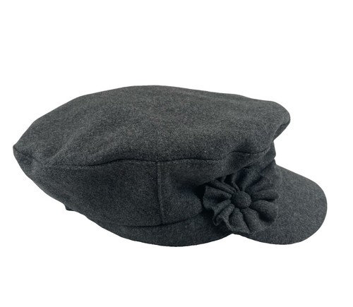 New ? Scala Pronto wool blend tweed bucket news boy cap hat Scala Pronto Brown Tweed Wool Blend Newsboy Cap Circle  main image 2
