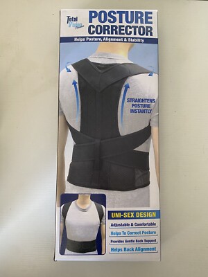 Total Vision Products Posture Corrector Adjustable Belt Uni-Sex-Med/LG-New