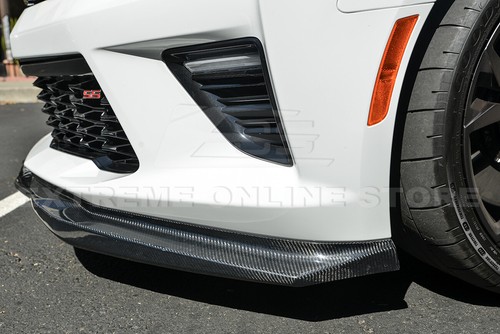 EOS For 16-Up Camaro | T6 Style CARBON FIBER Front Bumper Lower Splitter Lip - Picture 6 of 12
