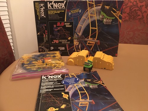 K'NEX 51415 Hyperspeed Hangtime Roller Coaster Two Small Pieces Are Missing - Picture 1 of 5
