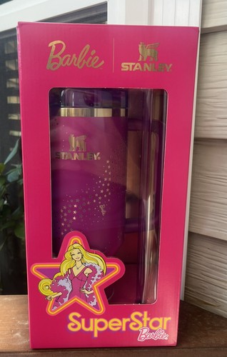Barbie x Stanley SOLD OUT 70’s SUPERSTAR Tumbler 40 oz Quencher Limited Edition