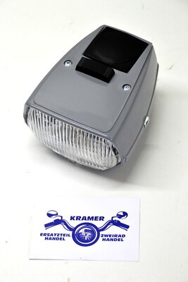 Puch Maxi S N Rixe RS 50 Batavus Diskus Otto Kynast Mofa Scheinwerfer Lampe Grau