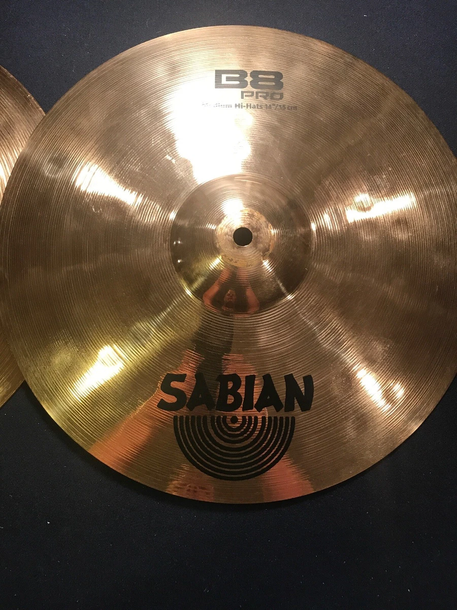 Sabian B8 Pro 14” Medium Hi-hats Tags Still On Great Set F32