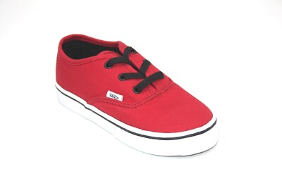VANS AUTHENTIC SHOES CHILI PEPPER/BLACK TODDLER'S BABY SHOE - Main Image