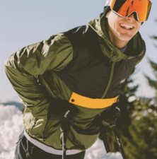 Planks Mens ski Jacket Windbreaker Waterproof Anorak Packable Light Green Small