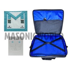 Masonic Regalia Soft Case Bag Masonic Worshipful Master Apron Lambskin Brand New