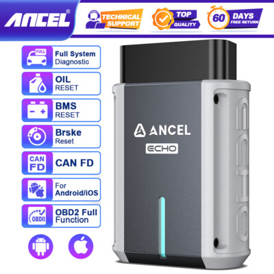 ANCEL ECHO Automotive OBD2 Scanner Code Reader All System Diagnostic Tool
