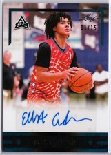 2021-22 Leaf Memories Basketball Elliot Cadeau /15 RC Gold Leaf Rookies Auto NM