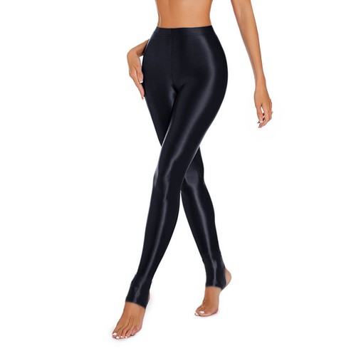 Women Sexy Tights Glossy Stirrup Nylons Shimmery Tights Shiny Oil Pantyhose - Picture 17 of 81
