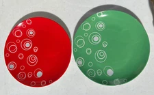 AVON Expressions Holiday Cheer Set of 4 Appetizer Plates NEW in Open Box