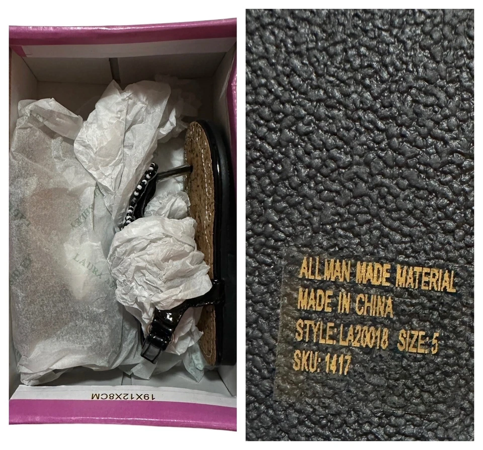 Zapatilla deportiva Stride Rite y sandalia de charol Laura Ashley para niños pequeños talla 5 M Foto 3 de 4