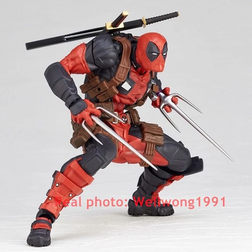 Amazing Yamaguchi Revoltech NO.025EX Deadpool Action Figure Toy China VER 16cm - Picture 6 of 12