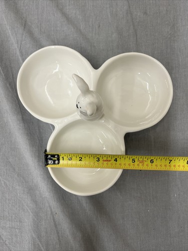 Whimsical Cupboard 10 Strawberry Street Easter Bunny Rabbit 3 Bowls Candy or Dip - Picture 10 of 10