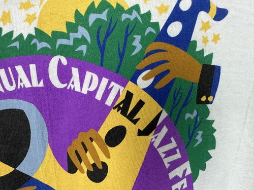 1998 Capital Jazz Fest T-Shirt XL Columbia Maryland Music Art Saxaphone VTG 90s - Picture 5 of 18