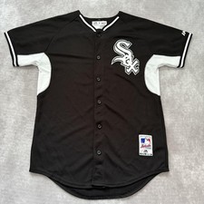 Vintage Chicago White Sox Jersey Youth XL Black MLB Baseball Abreu 79 Majestic