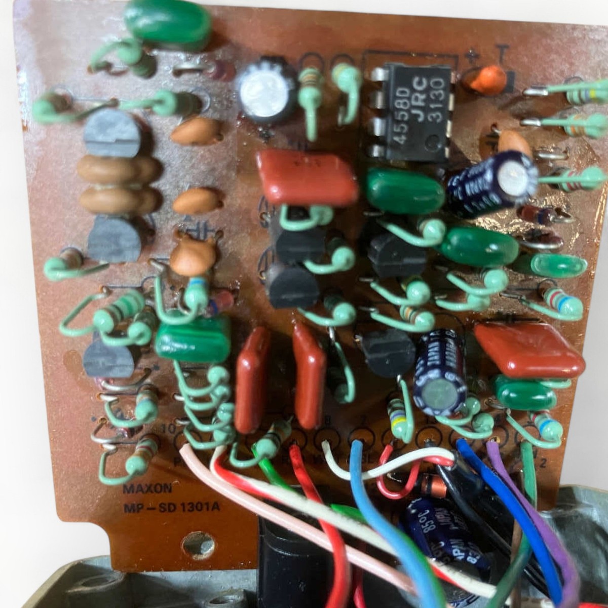 VINTAGE 80s] Maxon SD-9 Sonic Distortion White Label Guitar Pedal