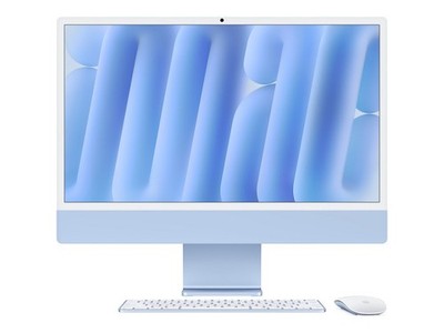Apple iMac MWUF3D/A Blau - 61cm(24  ) M4 8-Core Chip, 8-Core GPU, 16GB Ra #NO914