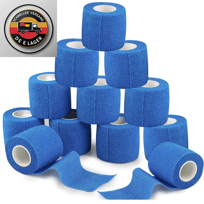 ANAMPION Selbstklebendes Elastisches Bandage 5cm x 4,5m Blau