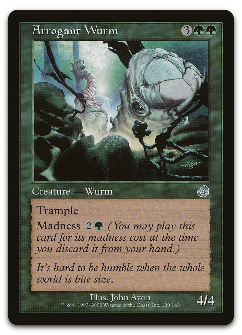 Arrogant Wurm #120 (NM) Torment TOR Magic MTG