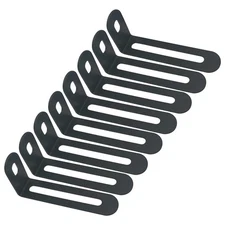 8 Pairs Slotted L Bracket Adjustable Angle Corner Brace Heavy Duty Steel Joint