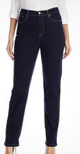Gloria Vanderbilt Be Glorious Women  s Mid Rise Tapered Leg Stretch Jeans Blue