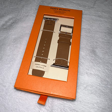 Tory Burch Apple Watch Band Tan Brown Leather 38mm/ 40mm Size NWT