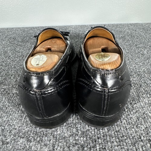 Vintage Johnson Murphy Black Leather Tassel Loafers Aristocraft Men's Size 6.5 - Picture 5 of 15