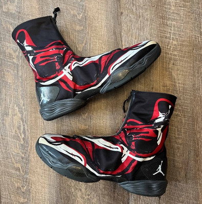 Nike Air Jordan 28 XX8 Oak Hill Black Red White Size 14 Sneakers 555109-011