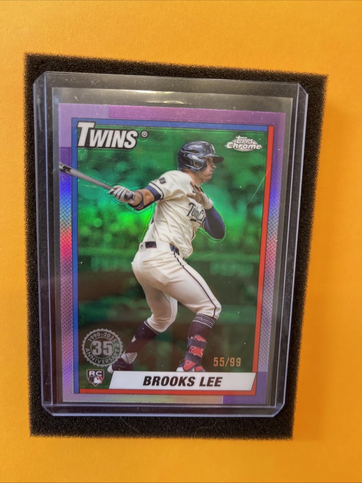 2025 Topps Chrome Brooks Lee 1990 Green /99 #90cb-20