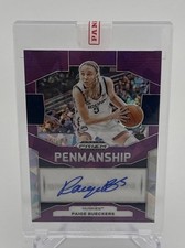 Panini Prizm Paige Bueckers Penmanship Purple Ice Auto 11 of 99