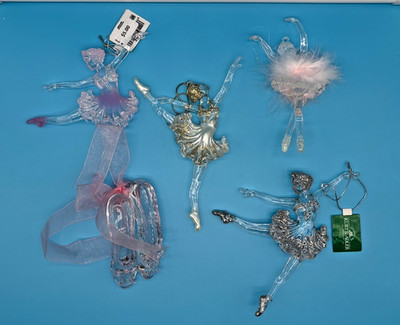 Set Adler Nutcracker Ballet 5 Pieces Ballerina Dress Princess Acrylic Glitter