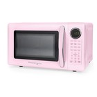Nostalgia Retro 0.7 Cu Ft 700W Countertop Microwave Oven Pink 8 Cook Programs