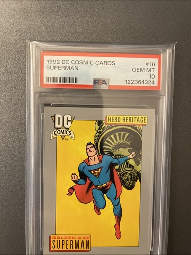 PSA 10 GEM | 1992 DC COMICS SUPERMAN GOLDEN AGE COSMIC HERO #16 - Picture 2 of 10