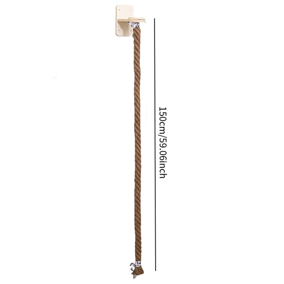 Cat Wall Shelf Cat Tree Scratch Post Apartment Furniture Protection Wall Mount - Image 4 of 4