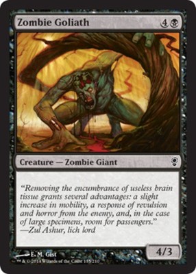 1x Zombie Goliath Moderate Play MTG Magic - Kid Icarus -