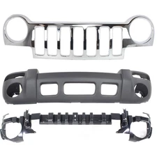 Grille Assembly Kit For 2002-2004 Jeep Liberty CH1070127 CH1000367