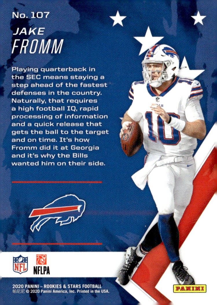 NFLカード Jake Fromm ルーキー世界1枚限定含む4枚セット NFLカード Jake Fromm ルーキー世界1枚限定含む4枚セット 🏈 NFL