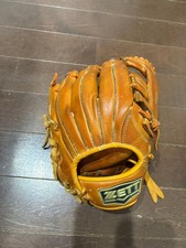 ZETT DJG1700 Softer-Rubber-Ball Glove Orange Used Size Outgrown