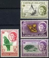 Cayman Islands 1962 Queen Elizabeth Island Scenes MH (SC# 153-155, 159)