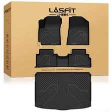 LASFIT Floor Mat for Kia Soul 2020-2025 Lower Position 1st & 2nd Row & Cargo Mat