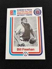 1968 DETROIT TIGERS DOMINOS PIZZA WORLD CHAMPS BILL FREEHAN 1988 BASEBALL CARD